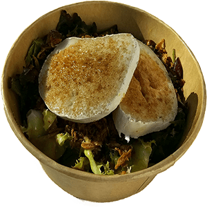 Ensalada de queso de cabra